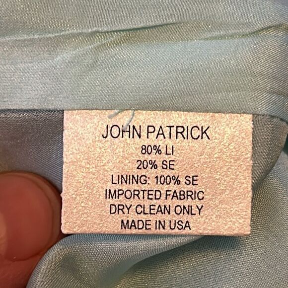 Organic by John Patrick 2 Piece Set Tunic Wide Leg Pant, 10, Turquoise - Picture 10 of 16